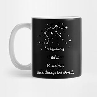 Key phrases of the zodiac signs: Aquarius Mug